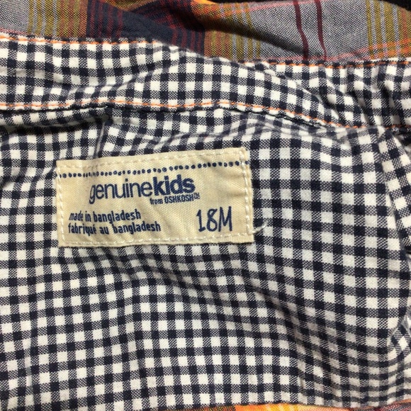 Oshkosh B’gosh 18 month and24 month plaid shirts, multi colored - Picture 4 of 11